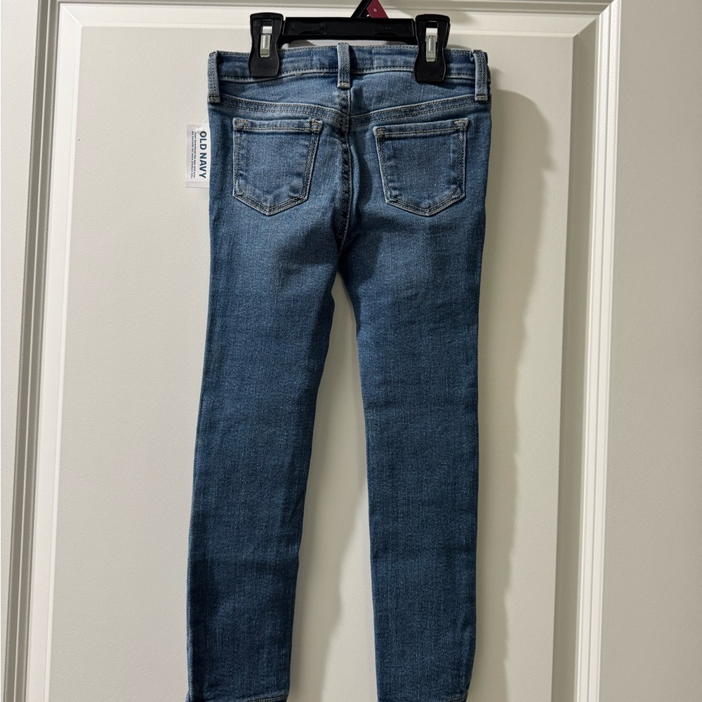 Old Navy Blue Heart Patch Kids Jeans - Picture 2 of 4